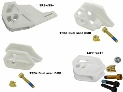 E-thirteen E Thirteen Plaques D'usure Inférieures Pour Guide Chaine Blanc