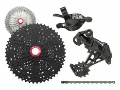 Sram Mini Groupe NX 1x11v Avec Cassette Sunrace MX8 Noir