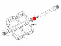 Reverse Components Kit Bagues DU Pour Pédales Escape