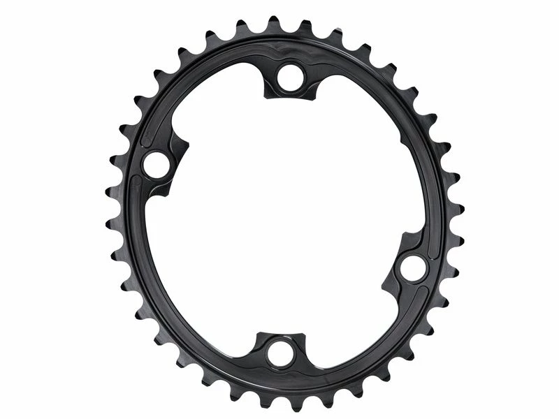 Absolute Black Plateau Ovale Premium - 4 Trous 110 Mm (Shimano Asymétrique) - Noir 2022 2 Absolute Black Plateau Ovale Premium - 4 Trous 110 Mm (Shimano Asymétrique) - Noir 2022 – Image 2